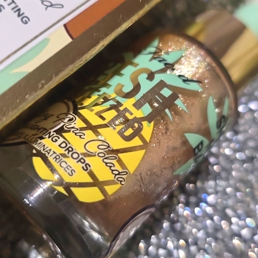 ❇️SPARKLING PINA COLADA Too Faced RARE Tutti Frutti Highlighting Drops NWT - Picture 7 of 7